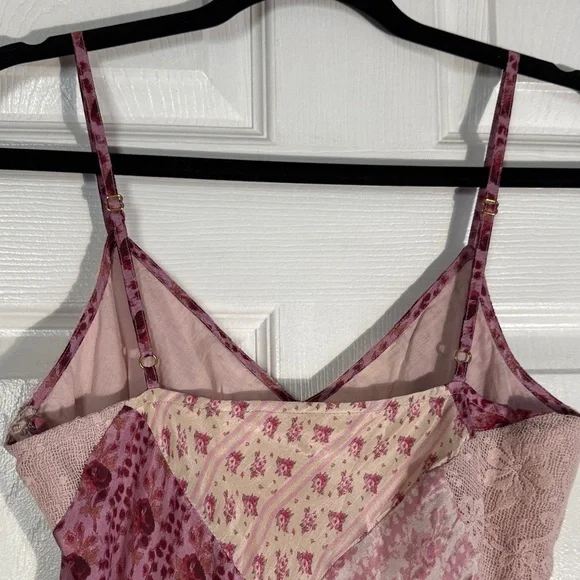 LoveShackFancy Pink Patchwork Slip Dress - damaged - Picture 6 of 11